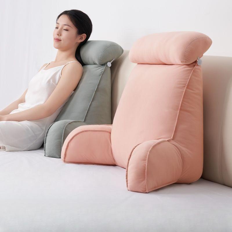 Comfortable and Thick Sofa Chair Waist Protection Pillow Bedhead Backrest Student Dormitory Pillow Headboard Cushion, Large Backrest Enlarged Pillow