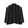 Glossy Black Carbon Fiber Window Door Deal B C Pillar Post Cover Sticker For BMW X3 G01 G08 2018-