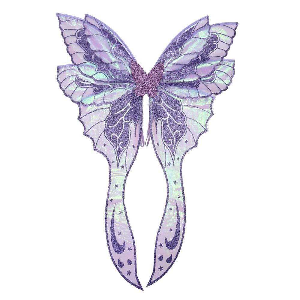 Colorful Butterfly Wings Wearable Angel Wings Magical Elf Cosplay Wing  for Women Girls
