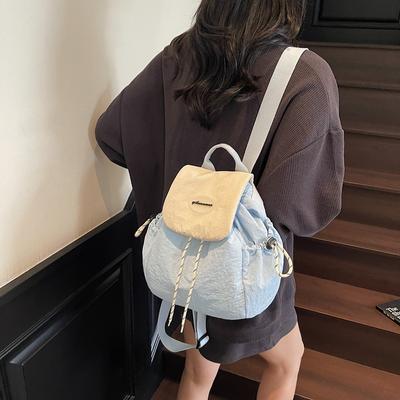 Simple Nylon Cloth Bag Women's New Casual Versatile Backpack Student Commuting Backpack Travel Bag