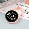 Montre Électronique LED Suspendue Portable Étanche Montre de Poche Affichage Numérique Mousqueton Montre de Poche Lumineuse Enfants/Adultes