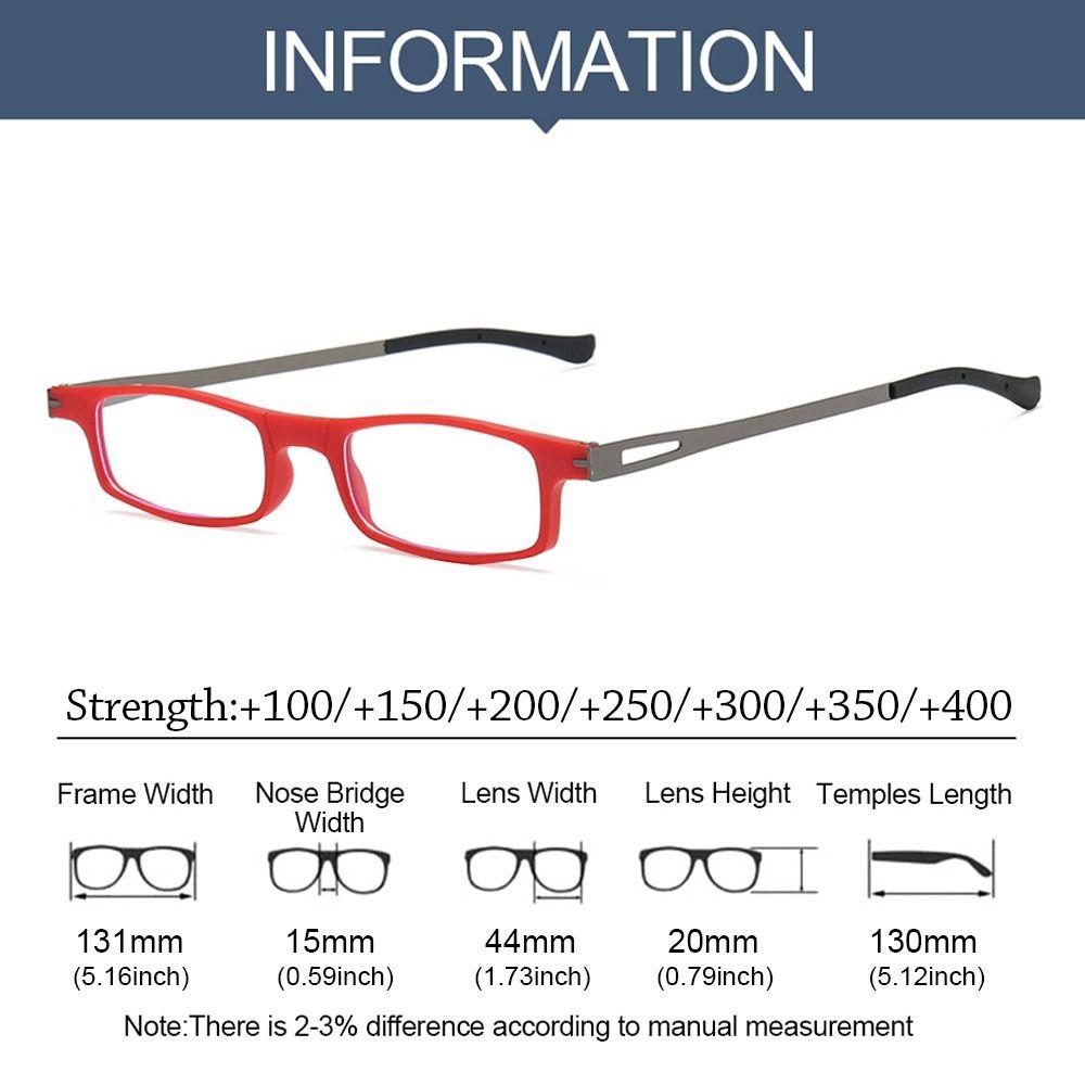 Blue Ray Blocking Anti-Blue Light Reading Glasses Folding Portable Hyperopia Glasses Eye Protection Ultralight
