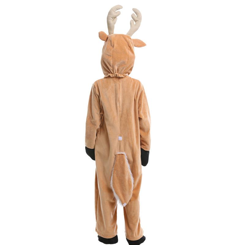 Kids Animal Costume Elk Santa Reindeer Performance Outfit Children's Day Halloween Cosplay Dress