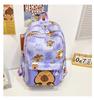 Backpack Printed Capybara Outdoor Large Capacity Travel Bag Student Schoolbag