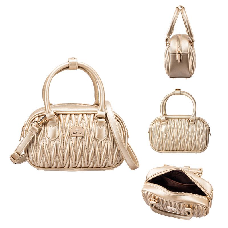 Baellerry Women Handbags Artificial Leather Crossbody Shoulder Bags for Ladies Fashion Money Bag GZW 23*10*14cm золотой