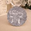 10pcs Red Grey Christmas Felt Coasters Non-Slip Merry Christmas Decoration  New Year Gifts