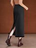Fluffy Wool-Blend Ruffle Midi Skirt, 2025 Winter High-Waist Slim-Fit Pencil Skirt