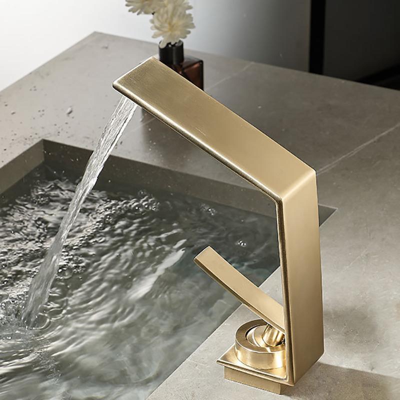 Bathroom Basin Faucet Modern Mixer Tap Single Hole Crane Hot&Cold For Bathroom Faucet Deck Mounted Various Basin Sink Tap