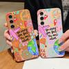 Cartoon Fire Balloon Pattern Case For Samsung Galaxy A57 A37 A17 A56 A36 A26 A16 A55 A35 A15 A54 A34 A14 5G Leather Texture Silicone Cover
