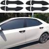 8Pcs Black Door Side Handles Cover Trim For Toyota Corolla E170 E180 2014-2018