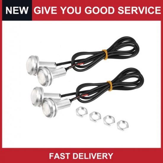 4 шт. 23 мм Светодиодные дневные ходовые огни  Глаз орла  для автомобиля, задние габаритные огни Красный