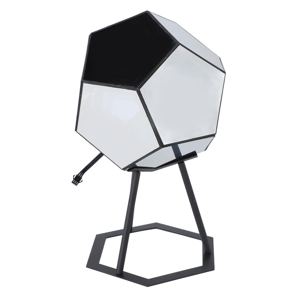 Światło LED Dodekaedr Zasilane przez USB Synchronizacja z Muzyką Zmieniające Kolor Kolorowa Lampa Ambientowa ze Stojakiem dla