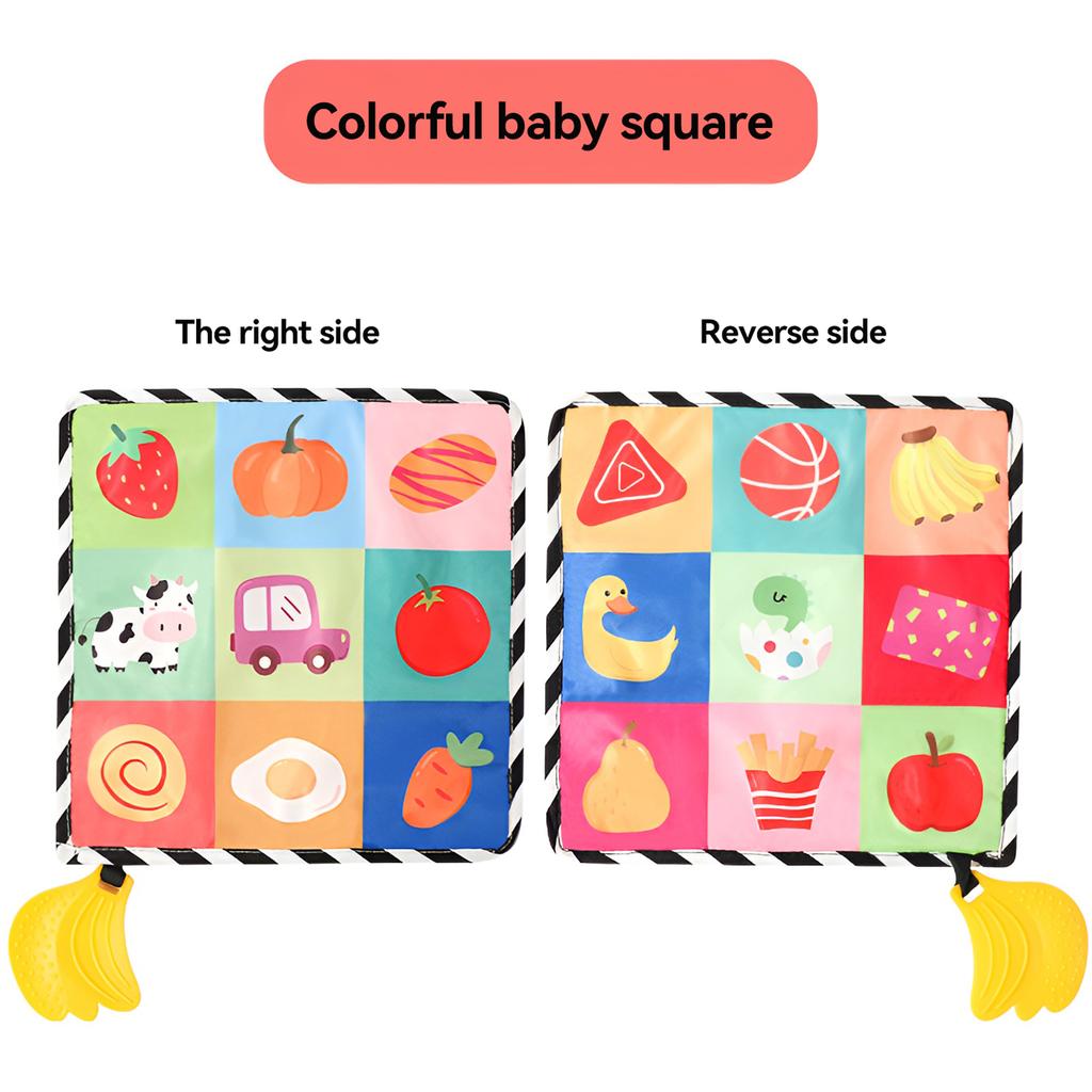 Baby Towel Sound Paper Sound Cloth Book with Teether Tear Not Broken Early Education Puzzle Practice Color Cognition Cloth