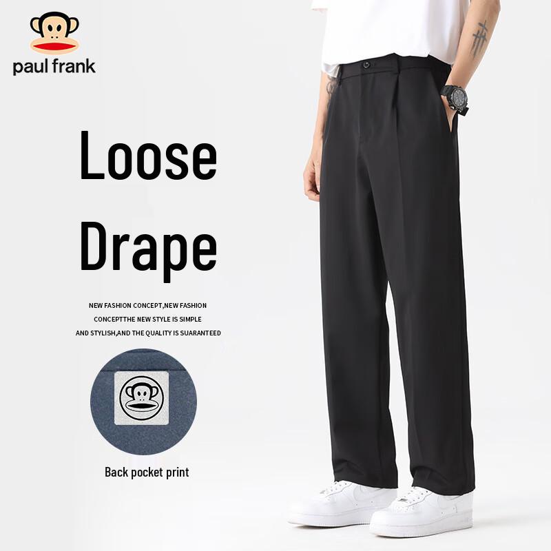 

Paul Frank Men s Casual Drapey Wide-Leg Suit Trousers M