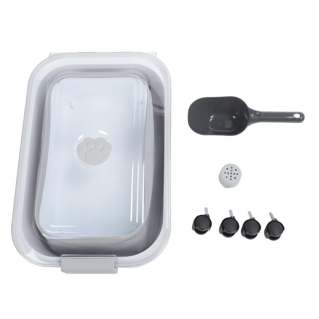 Collapsible Dog Food Storage Container Large Capacity Sealed Folding Pet Food Container with