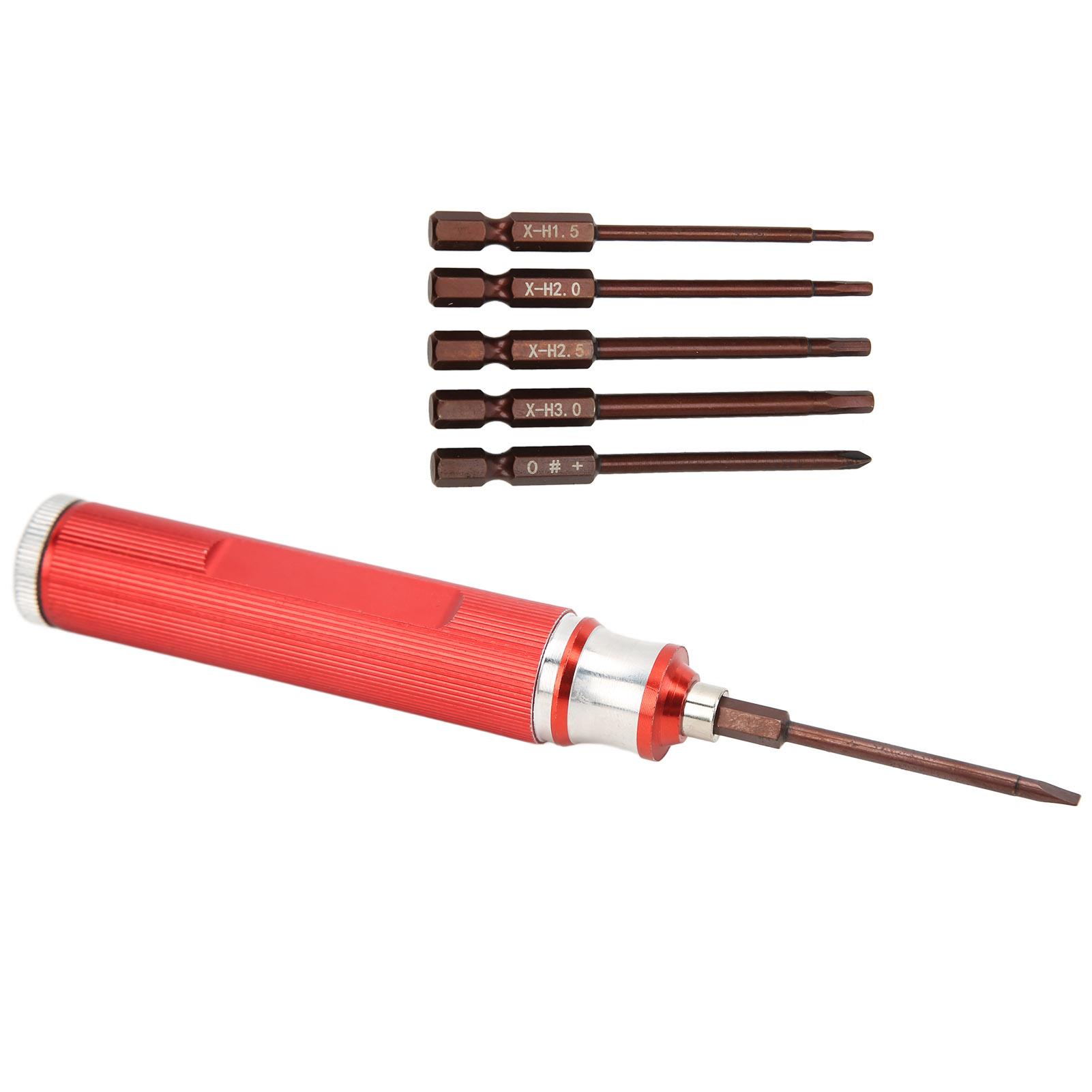 

Aluminum RC Hex Screwdriver Tools Kit Ergonomic Design Durable RC Car Model Repair AccessoryRed