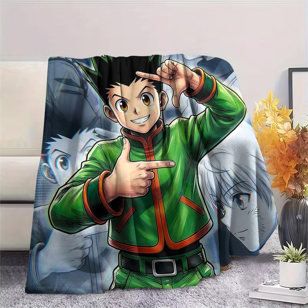 

Hunter x Hunter Gon Solo Theme flannel blanket, comfortable for home decor, great gift for anime fans 75x90cm