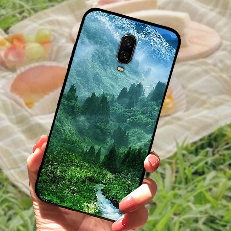 For Oneplus 6T Case Silicone Soft TPU Phone Cover For One Plus 6 6T Case Bumper For Oneplus 6 6 T Capa Mabrle Fashion Coques