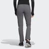 adidas Solid Color Straight Leg Outdoor Casual Pants Women Bottoms Gray EC0671