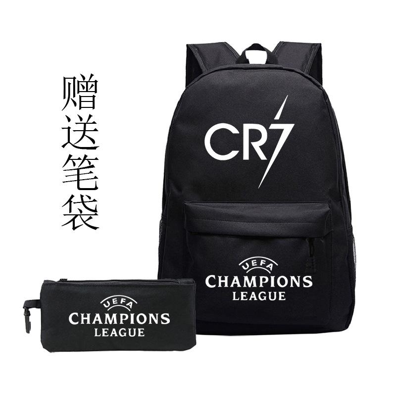 Football Printed Student Backpack Multifunctional Usb Interface Large Capacity Leisure Travel Backpack