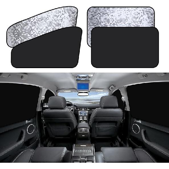 ZATOOTO Side Window Sun Shade - 4 Pack Car Window Covers 99% UV Light Block Car Curta Magnetic Side Window Sun Shade Keeps Cooler For Breastfeeding, серебряный
