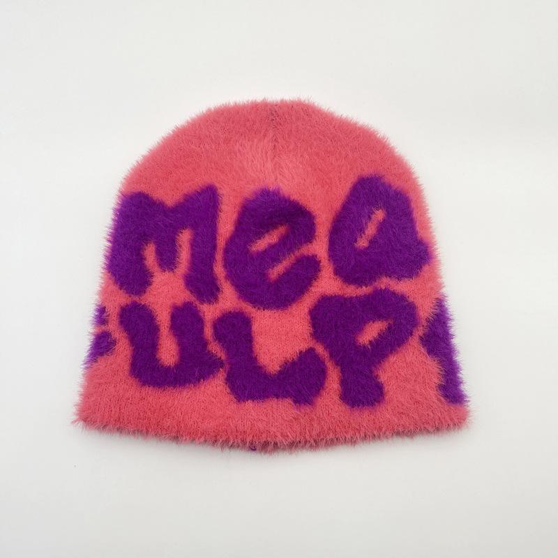 Hot-selling Mao Mao Mea Knitted Hat Beanie Hat European and American Personality Beanie Hat