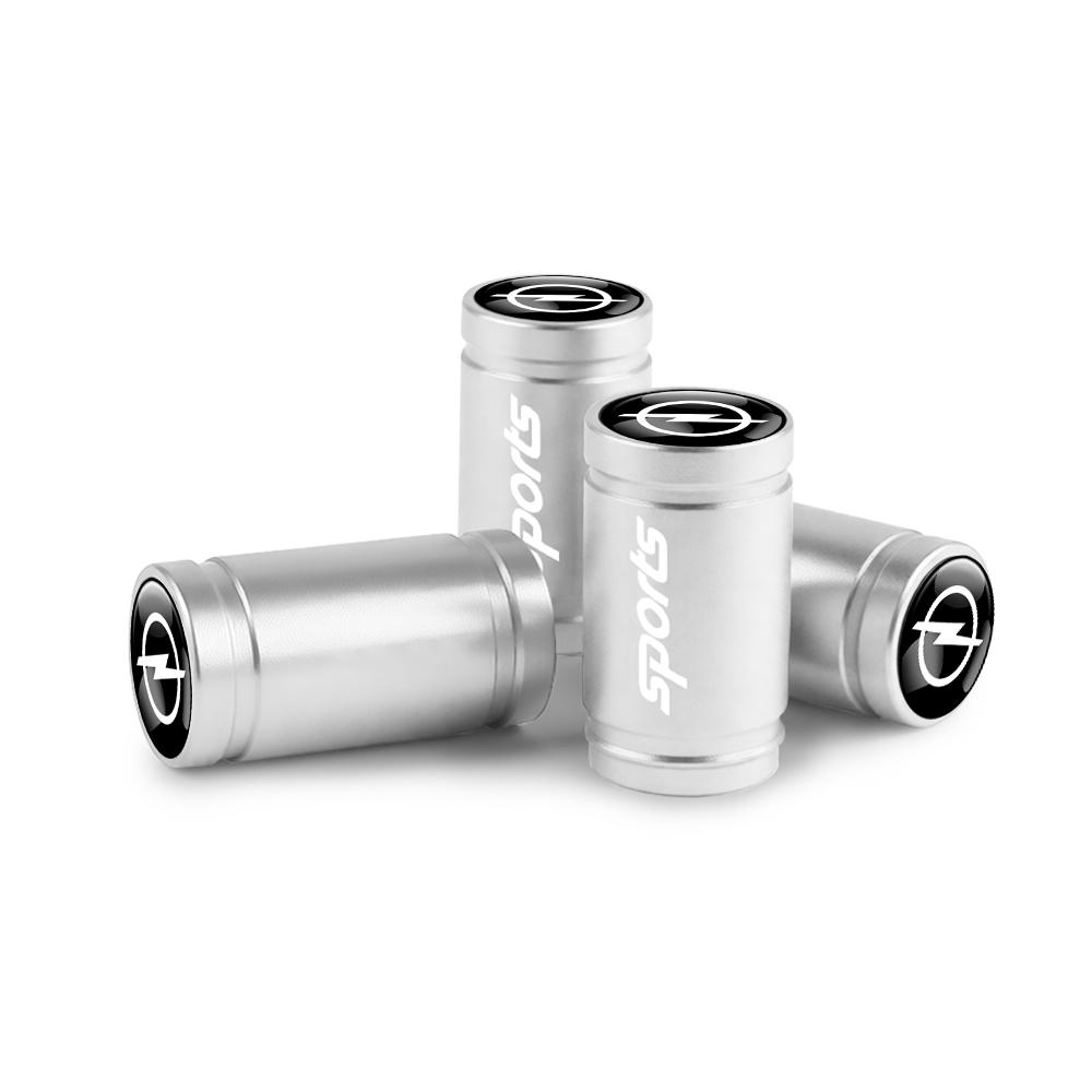 4Pcs Metal Car Styling Wheel Tire Valve Caps Covers Accessories For Opel Insignia Astra Antara Meriva Zafira H G Corsa Mokka OPC