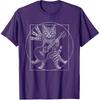 Rock Cat Guitar Music Funny Feline Rocker Design T-Shirt