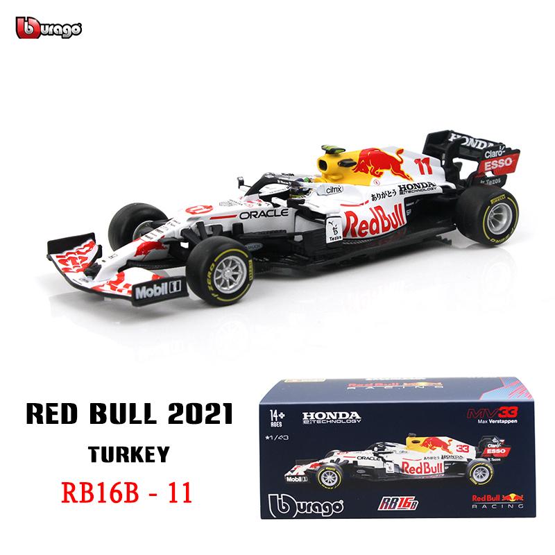 Burago 1:43 2021 F1 Red Bull Racing RB16B #33 Verstappen Türkei Sonderlackierung Renn-Die-Cast-Modell Legierungsauto Spielzeug