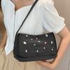 Underarm Bag Women's Large Capacity Diamond Denim Shoulder Bags  New  Versatile Handbags Casual Vintage Female Totes
