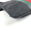Gucci 181067 GG Logo Bag Crossbody Shoulder Bag Nylon Black