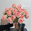 Fringed Rose Artificial Flowers, Silk Flowers, Rose Hand Bouquets, Artificial Flower Materials, Home Decoration, Wedding Shooting Props