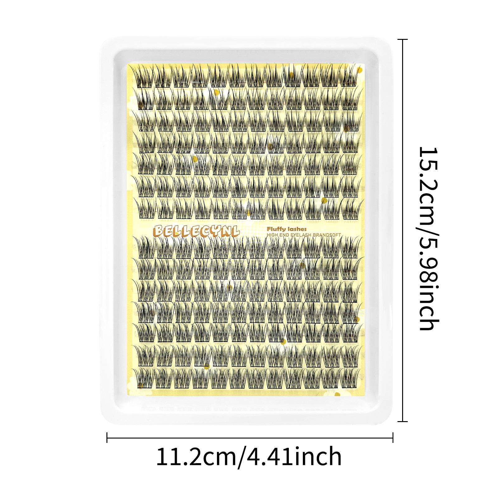 1PC Segmented Eyelash Kit for DIY Natural Fishtail False Eyelashes, Perfect Holiday Gift