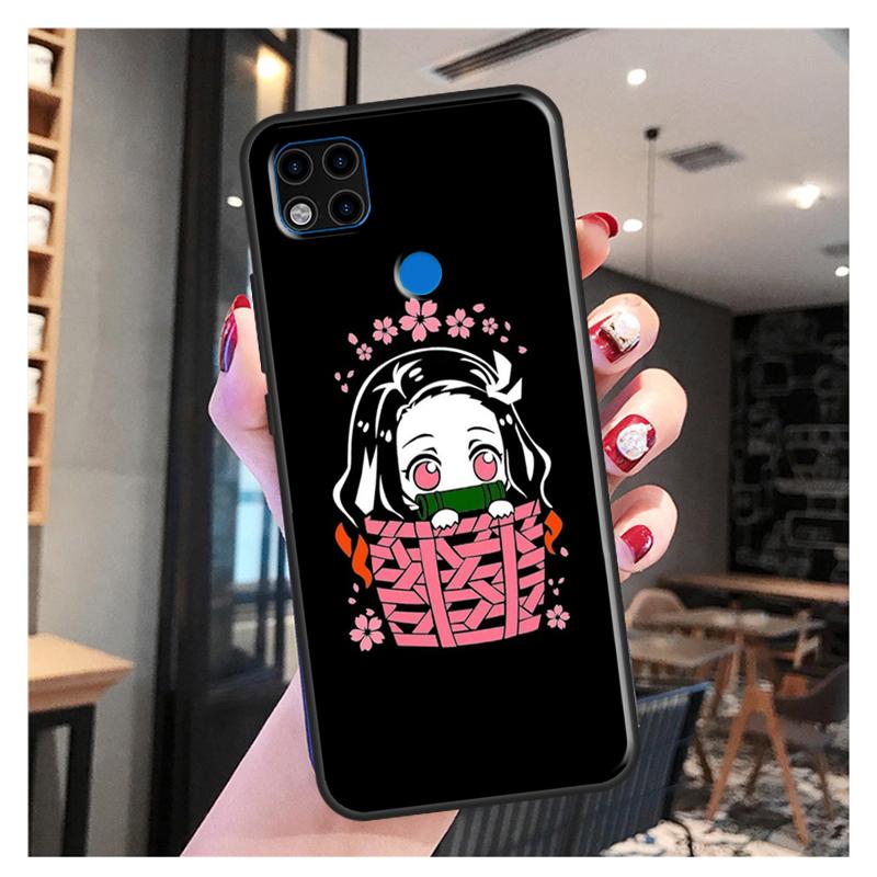 Demon Slayer Kimetsu no Yaiba Funda For Xiaomi Redmi Note 10S 9S 8T 9 Note 10 Pro Note 11 Pro Redmi 9C 9A 9T Soft Case
