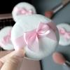 1PC Bow Makeup Puff, Reusable Velvet Cosmetic Foundation Mixed Sponge, for Loose Powder Body Powder, Beauty Makeup Tools