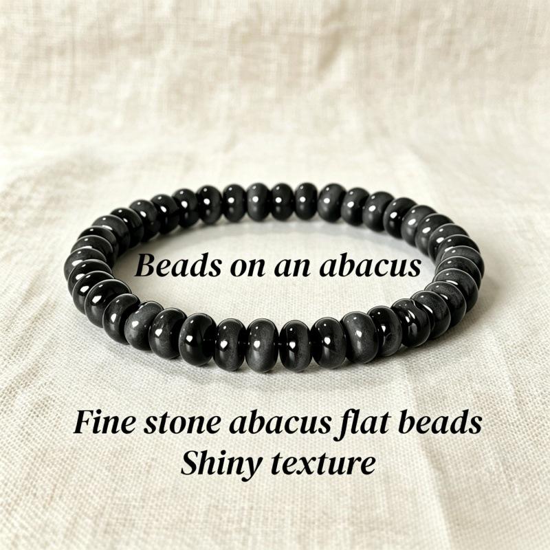 Natural Stone Imitation Tiger Eye Abacus Bead Bracelet