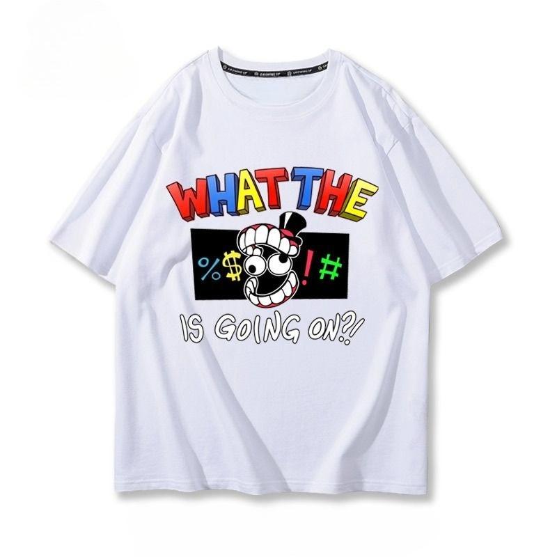 Magic Digital Circus Graphic Printing Pure Cotton Parent-child OutfitT-shirts Short Sleeves Luxury Outdoor Sports Brand
