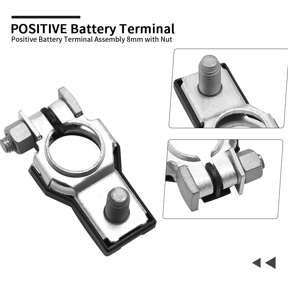 Positive Battery Terminal Assembly Replacement for Nissan 350Z Altima Cube Frontier Titan 24340-7F000 or 90982-05035, Mechanical Switch, Manual