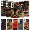 African Style Fabric Pattern Phone Case For Samsung Galaxy S26 S25 Edge S24 S23 FE S22 Ultra S21 Plus S20 + Fundas Cover Coque G