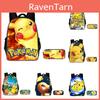 Pokemon School Bag Durable And Comfortable Backpack Set For Kids With Matching Pencil Bag