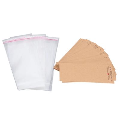 50 Set Car Coaster Packaging Only Blank Sublimation Kraft Paper Coasters Display Cards with Self Sealing Bags