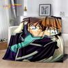 Detective Conan Cartoon Anime Soft Plush Blanket,Flannel Blanket Throw Blanket for Living Room Bedroom Bed Sofa Picnic Cover 3D