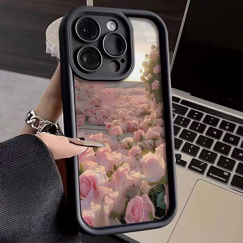 Beautiful rose design, perfect for Apple iPhone 17 Air and iPhone 16 Pro, new phone case, 15cm high-quality, 14cm precision hole.