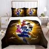 Set Copripiumino Stampato 3 Pezzi Lightning Power Rangers - Include 1 Copripiumino e 2 Federe, Lavabile in Lavatrice - Adatto a Tutte le Stagioni.F035