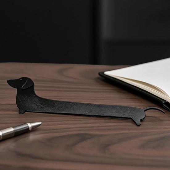 DYS 2 Pezzi Segnalibro Cane Stampato 3D, Segnapagina Bassotto per Studenti, Segnalibro Cucciolo Carino Ufficio Scuola Lettura, Regalo Amanti