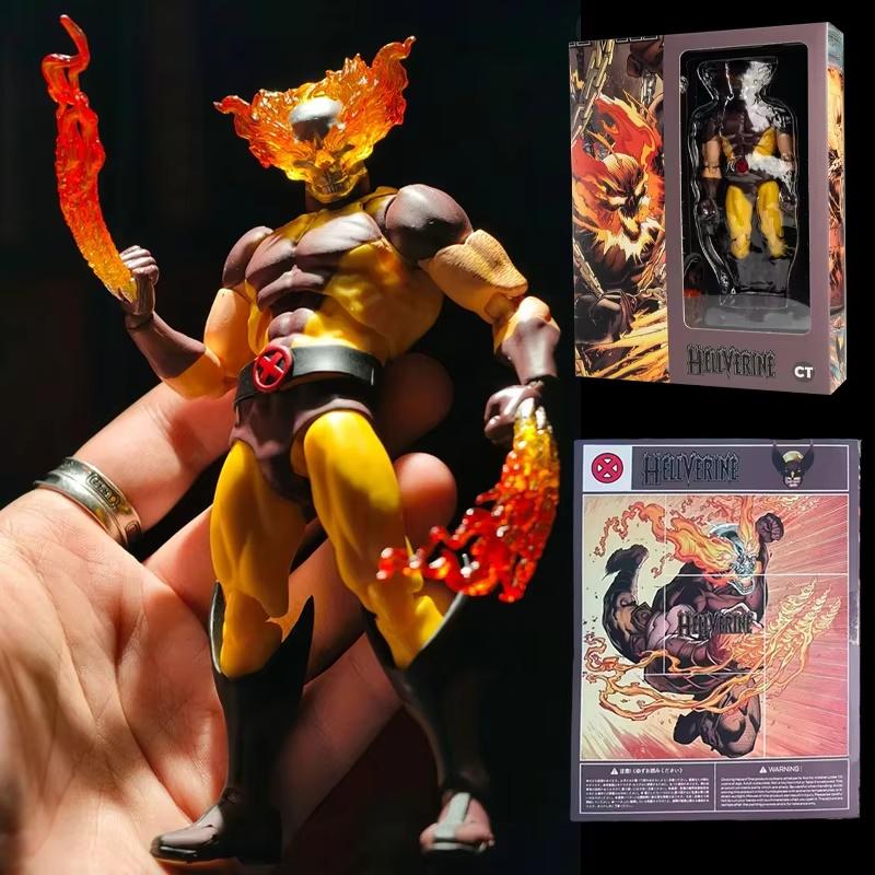 Auf Lager Ct Spielzeug Hellverine Figur Wolverine Mafex 096 138 X-Men Anime Actionfigur Figur Statue Modell Sammlung Spielzeug Geschenk