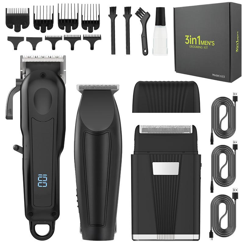 New multifunctional men s shaved head hair clipper hair salon high-power professional hair clipper shaver set oil head electric clippers