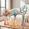 5 Stück faltbare durchsichtige PVC-Blumenvase, bruchsichere Pflanzgefäße, erweiterbare Vase für den Außenbereich und Reisen