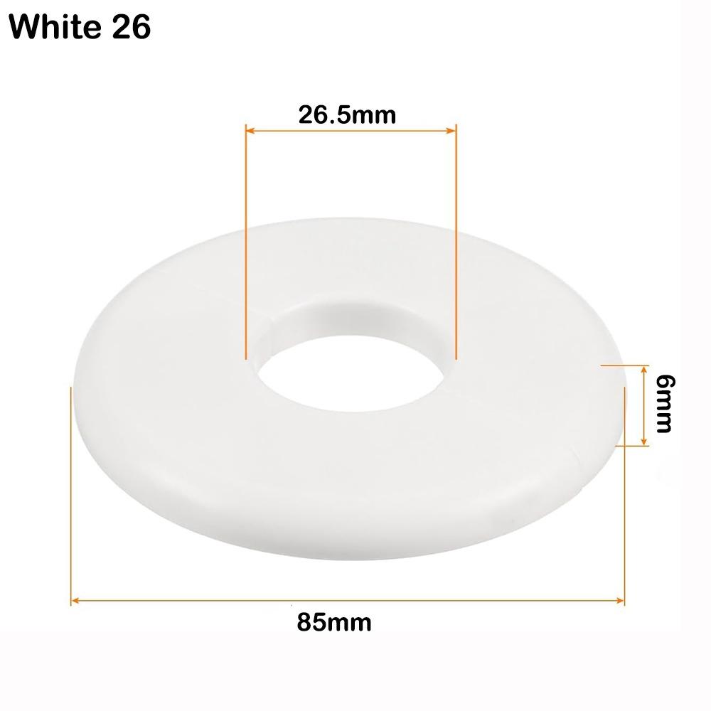 Useful ABS Shower Faucet Cover Round Black Faucet Decorative Cover White Faucet Accessories Shower