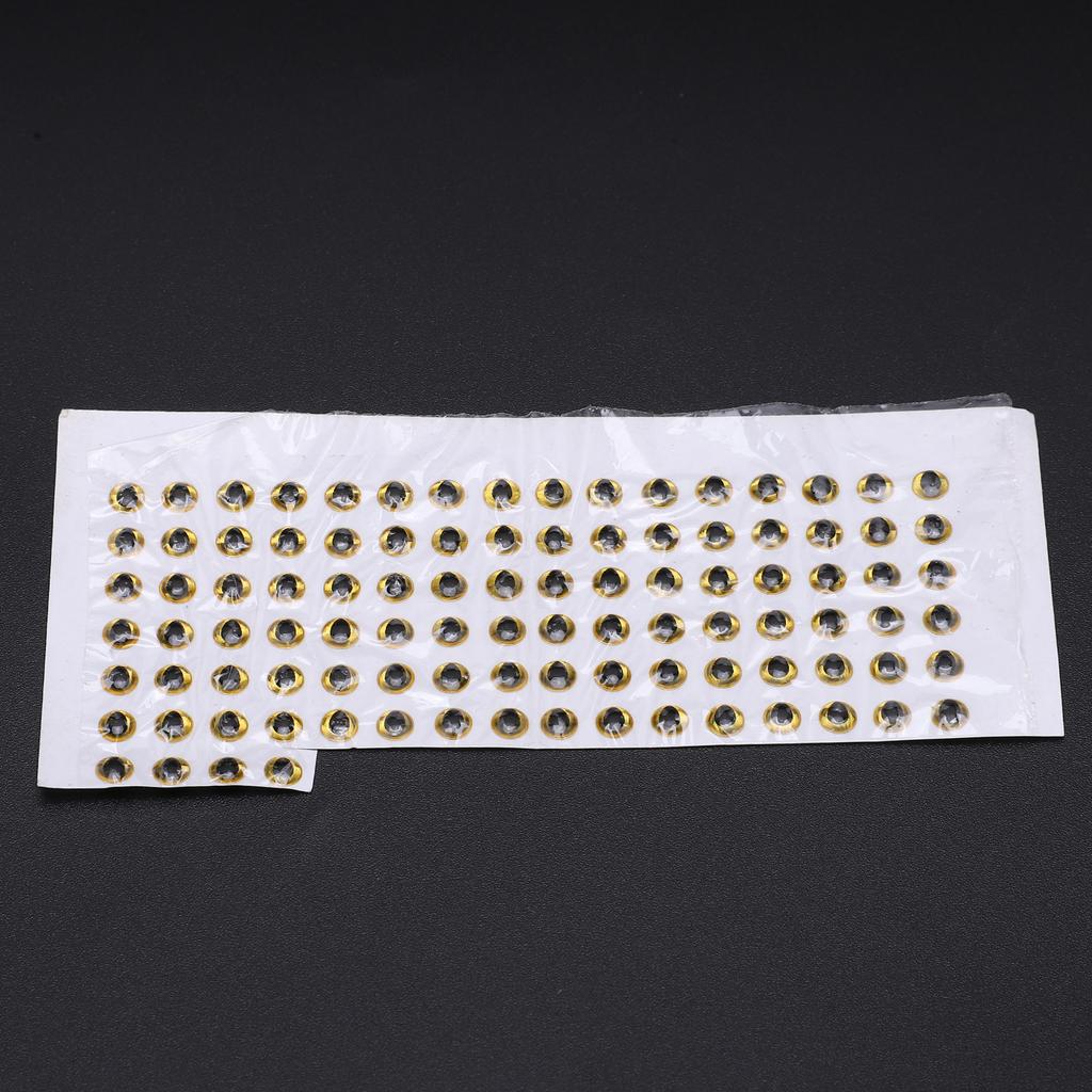 100Pcs Fish Eyes 4mm   3D Round Soft   Lightweight Delicate Fishing Lure Eyes